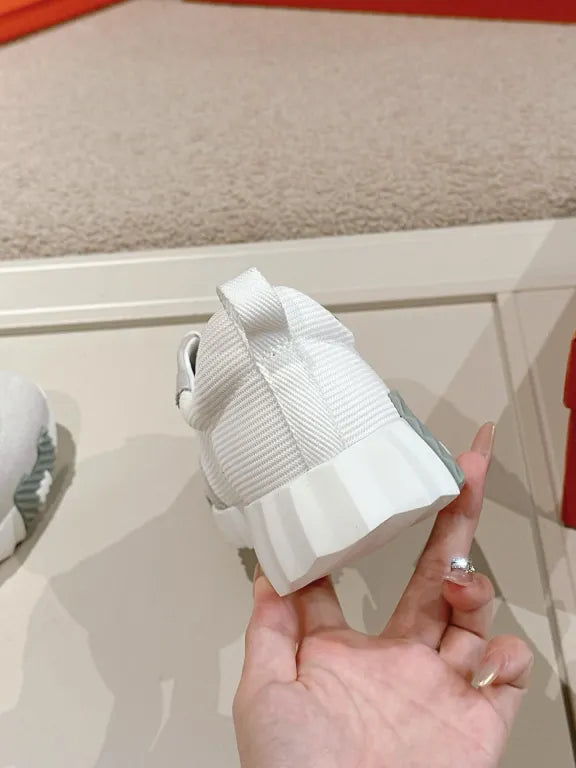 에르메스 바운싱 스니커즈 메쉬 스웨이드 고트스킨 & 블랑 블랑