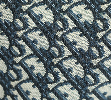 디올 오블리크 자카드 스몰 쇼퍼백 블루