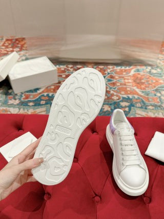 알렉산더 맥퀸 오버사이즈드 스니커즈 화이트 쇼크 핑크